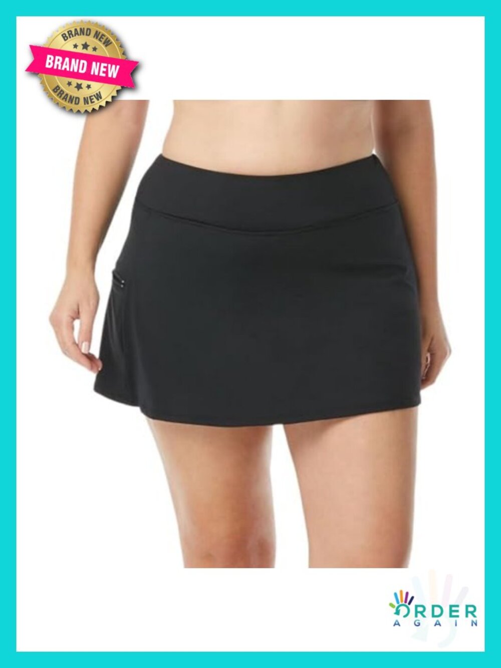 Multi-Sport Swim Skort with UPF50 - Skirt Bottoms for Swimming, Running, Tennis